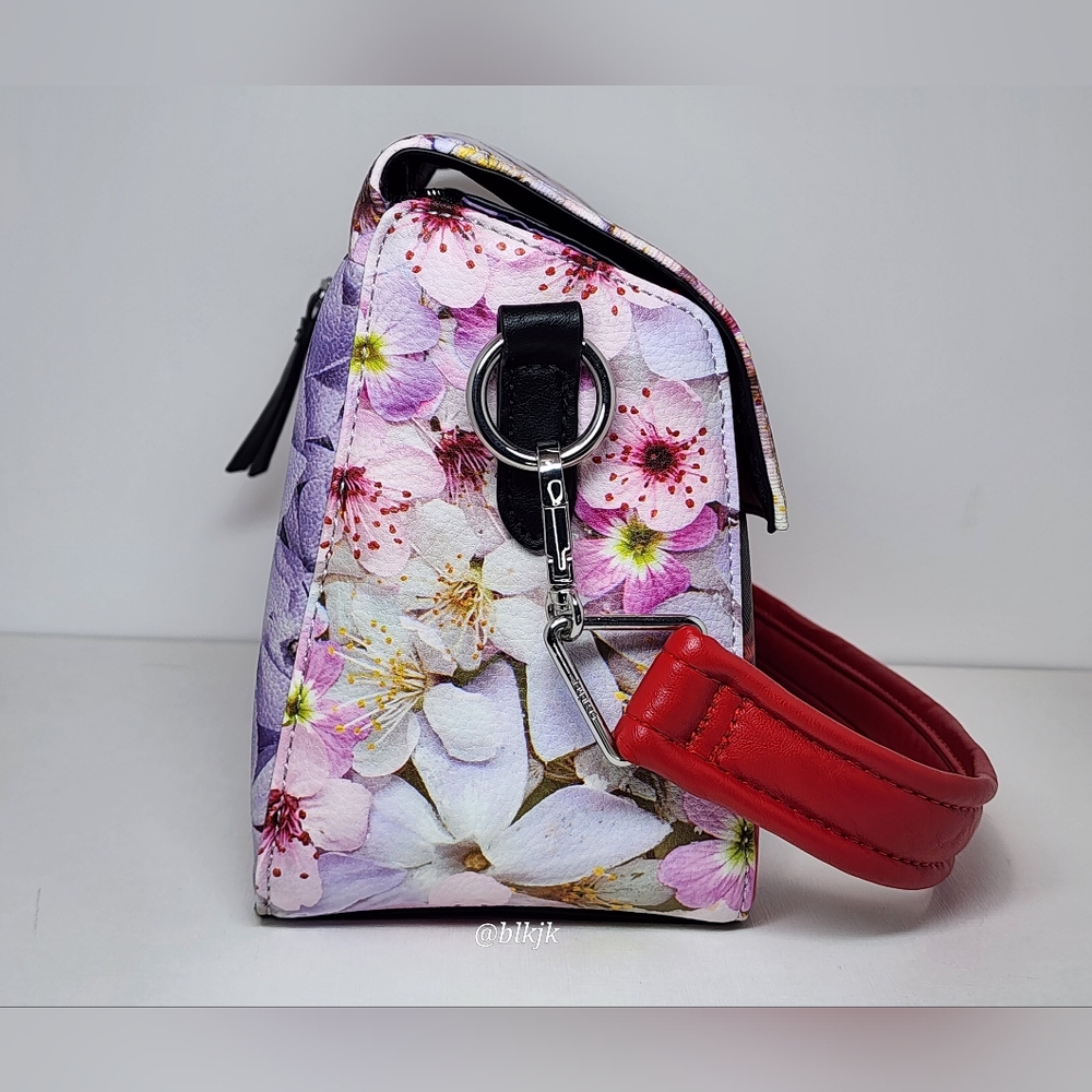 Desigual Patchwork Floral Slingbag *Red/Purple* E… - image 4